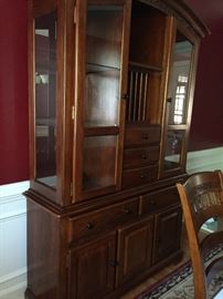 China Cabinet matches table, may be purchased together or separately 