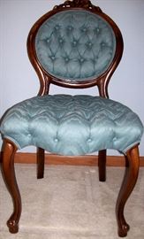          Queen Ann claw foot cameo back side chair