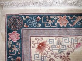                        9 x 12 "cut" oriental style carpet