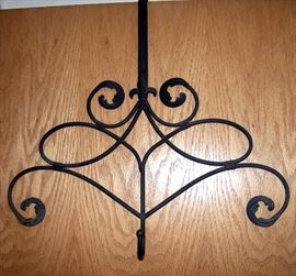                     Wrought over the door hanger