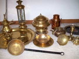                          Many brass & copper items