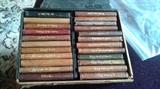Antique miniature Shakespeare leather books
