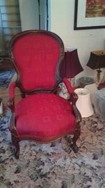 French Style Silk Chair-late 1800's