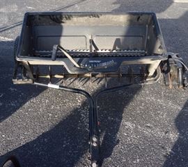 Riding mower implement