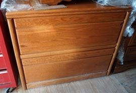 Oak file cabinet