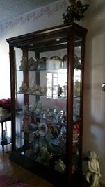 7ft tall glass China cabinet