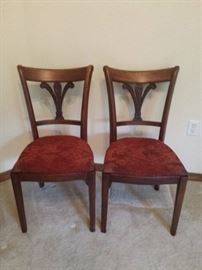 two vintage chairs