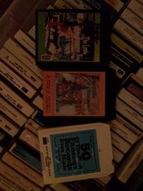 8-track tapes!  We also have records, casettes, DVD