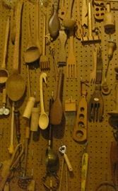Collection of Antique and Vintage Kitchen utensils