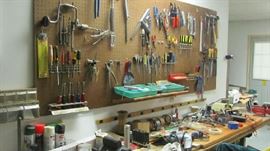 Many Many tools. Wood shop