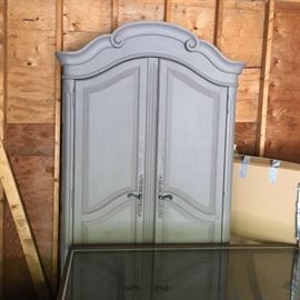 Wonderful Painted Armoire. Reduced in size to accommodate a flat screen. Annie Sloan Painted. 