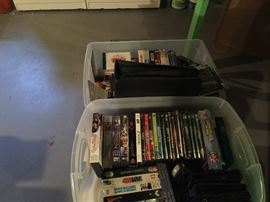 CD's DVD's VCR tapes