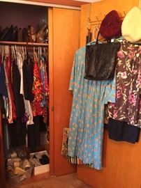 Purses shoes hats scarves lingerie