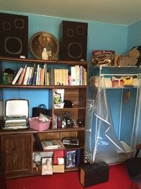 Office supplies and portable clothes closets