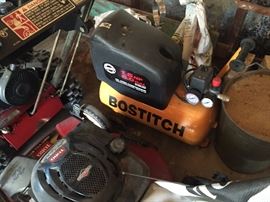 Sno blower lawnmower air compressor