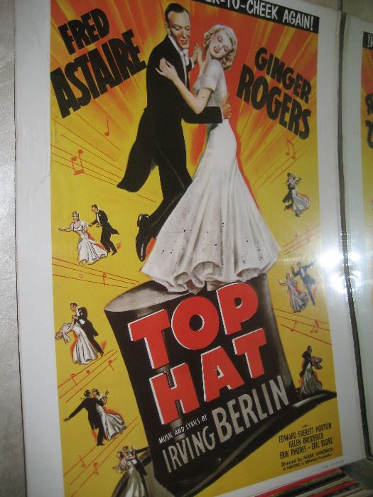 Top Hat starring Fred Astaire and Ginger Rogers movie poster