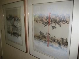 Contemporary Asian framed art