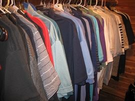 Men's golf shirts size L and XL