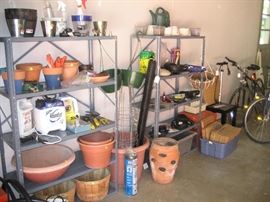 Garden including pots