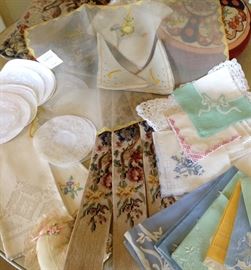 Fine handwork Linens, Marghab, Appliqué, Lace, Needlepoint, Cutwork, embroidery...