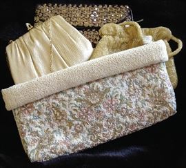 Vintage Evening Bags, including Hand Beaded "Josef" Evening Bag