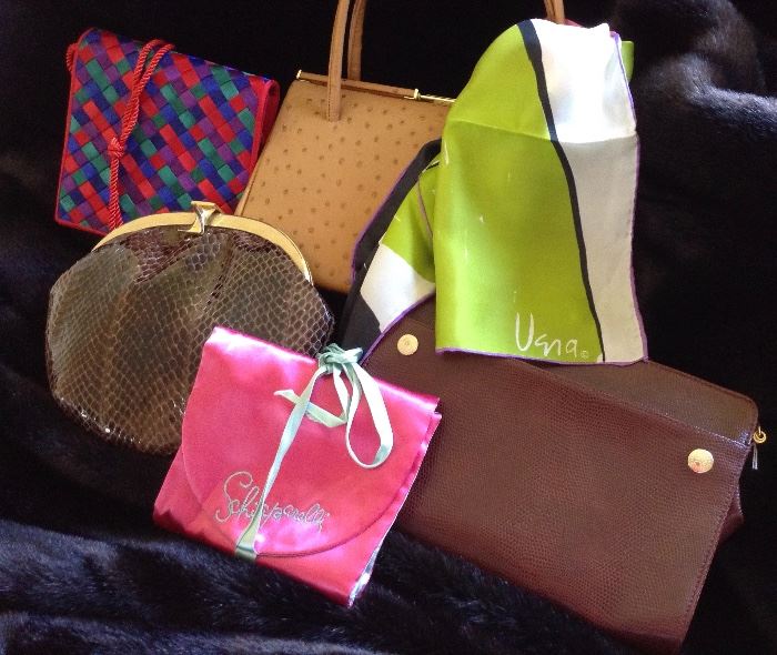 Handbags, Scarves & Lingerie Specialties (Schiaparelli Satin Stocking Storage Envelope)