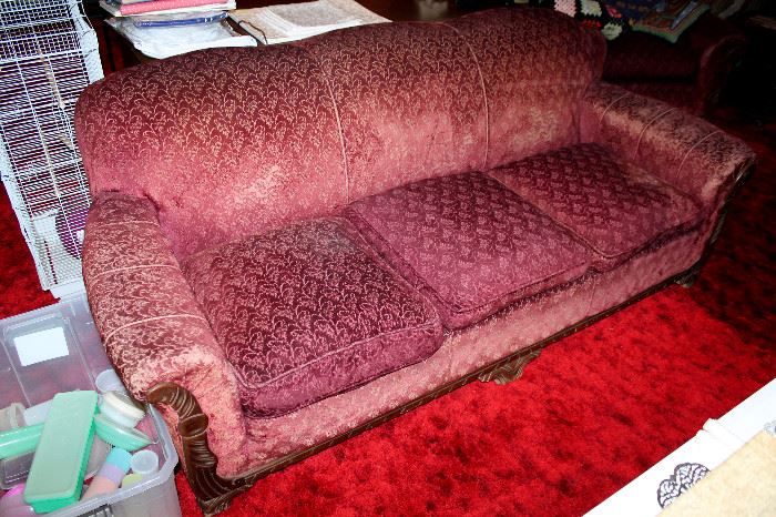 Vintage upholstered sofa