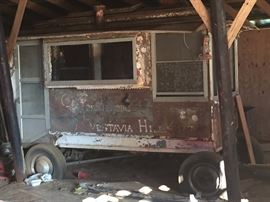 Antique Trolly peanut cart that was converted into an ice cream cart in the 1920s