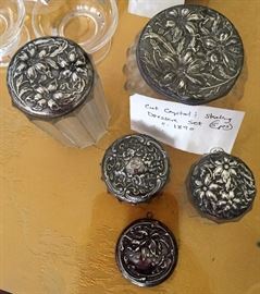 Sterling vanity set
