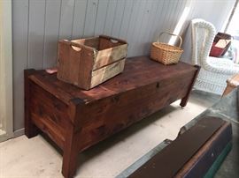 Arts and crafts LONG blanket chest
