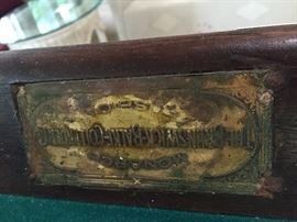 antique Brunswick Pool Table