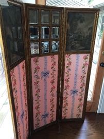 French folding screen mirror