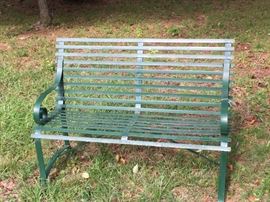 French Iron Park Bench