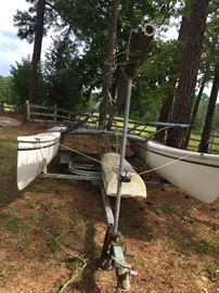 Catamaran sailboat