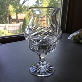 Beautiful crystal votive holder.  Another example of one of many pieces of fine crystal available.