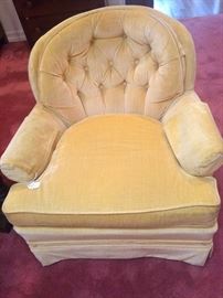 One of two bedroom chairs