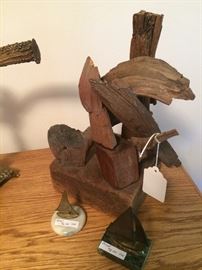 Driftwood sculpture