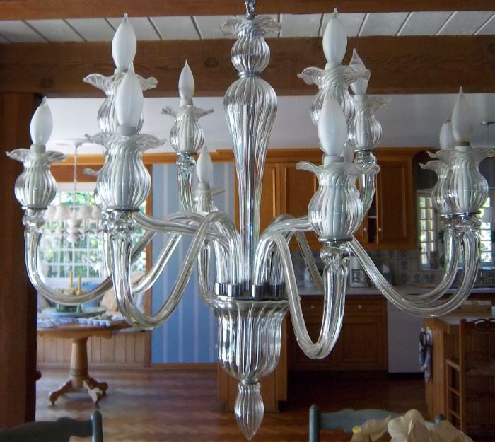 Glass chandeliere