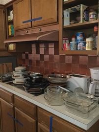 Cookware, Pyrex, small appliances