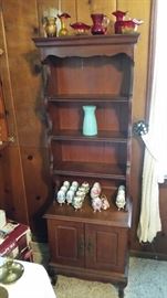 Combination End-Table /Storage w/ Display Shelf Unit