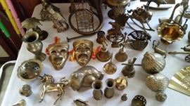 More-Brass Figurines, Masks and Vases, etc.