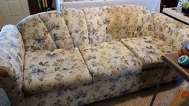 3-Cushion Sofa - Floral patterned fabric