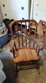 Adolescent size Wood Rocker