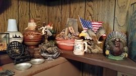 Americana Figurines, mugs and Lamps
