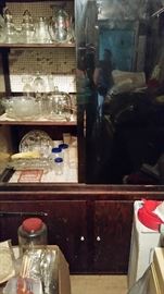 Large rustic display cabinet 