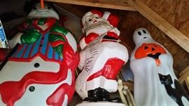 Vintage Christmas & Halloween Lawn Decor