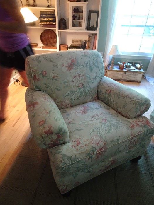 Waverly Custom Upholstered Chairs- one of a pair - 3' X 3.5' 