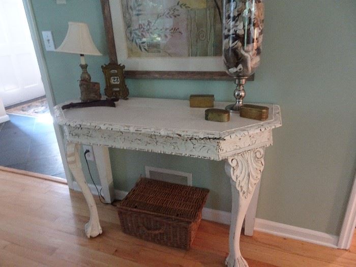 Beautiful distressed Console Table - 4' x 1.75' X 2.75'