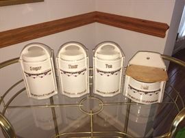 FOUR PC GERMAN CANISTER SET