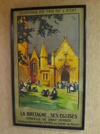 Large French vintage railway poster